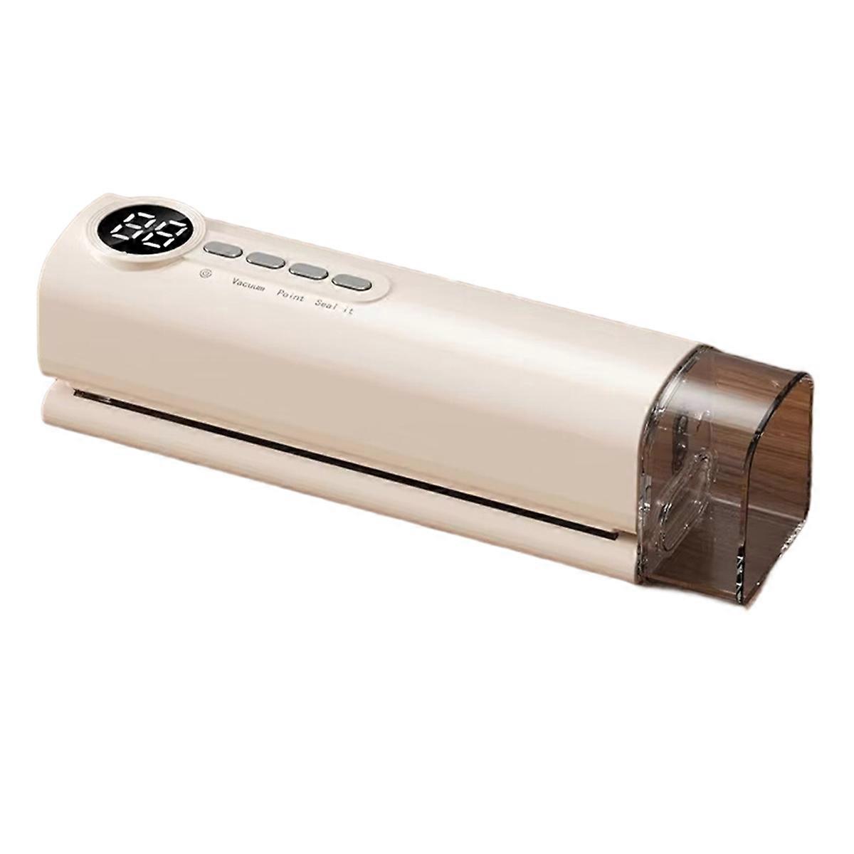 Vacuum Sealer Digital Display Strong Suction Easy to Use Multi-Purpose Heat Sealer Rechargeable Foo