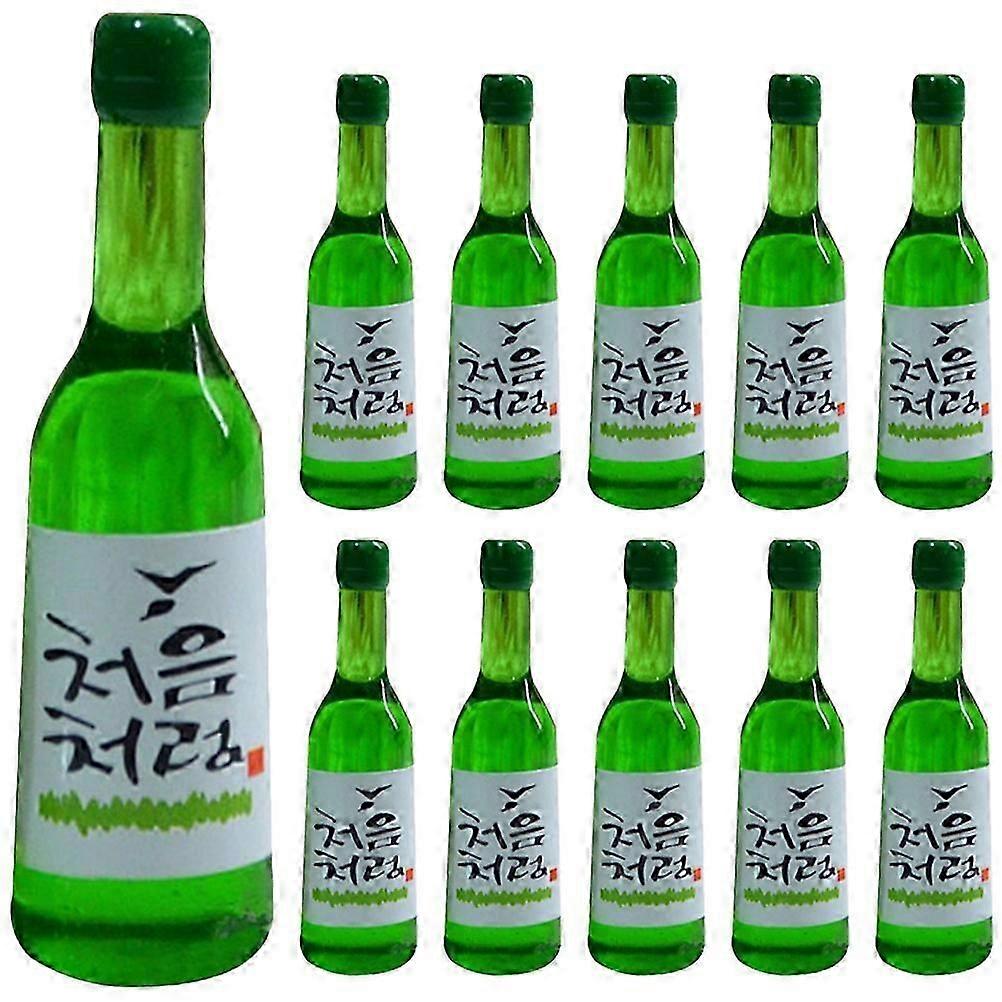 15st Mini Koreanska Risvinflaskor Mini Vinflaskor Statyer Verklighetstrogna Vinflaskor Mini Husinredning