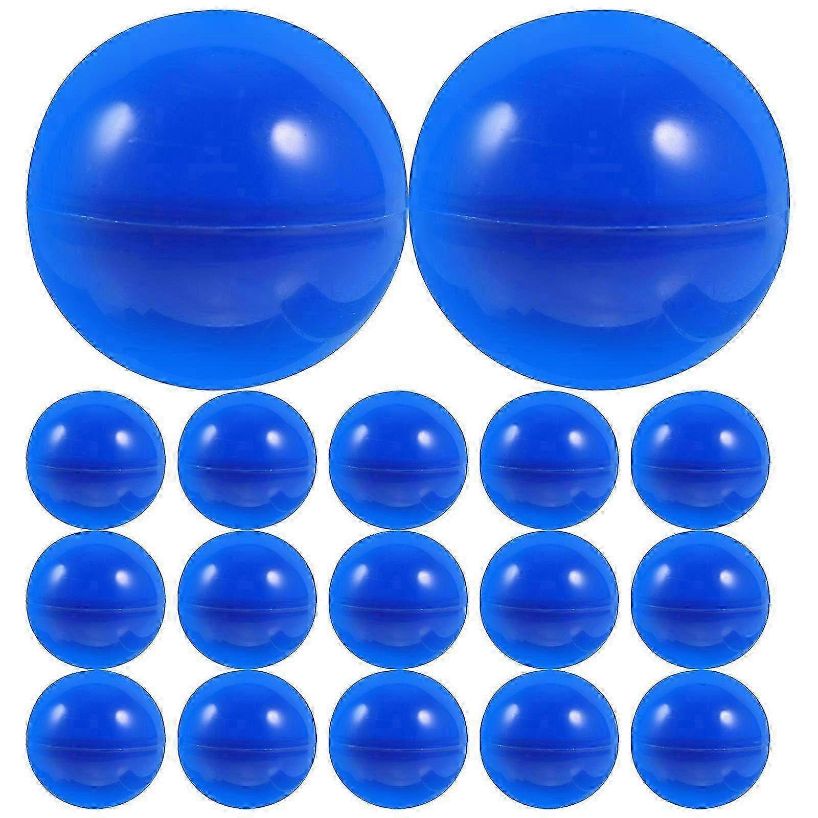 50pcs Activity Lottery Balls Small Funny Colorful Activity Hollow Balls for Game Party (40mm Diameter Blue) Edition d