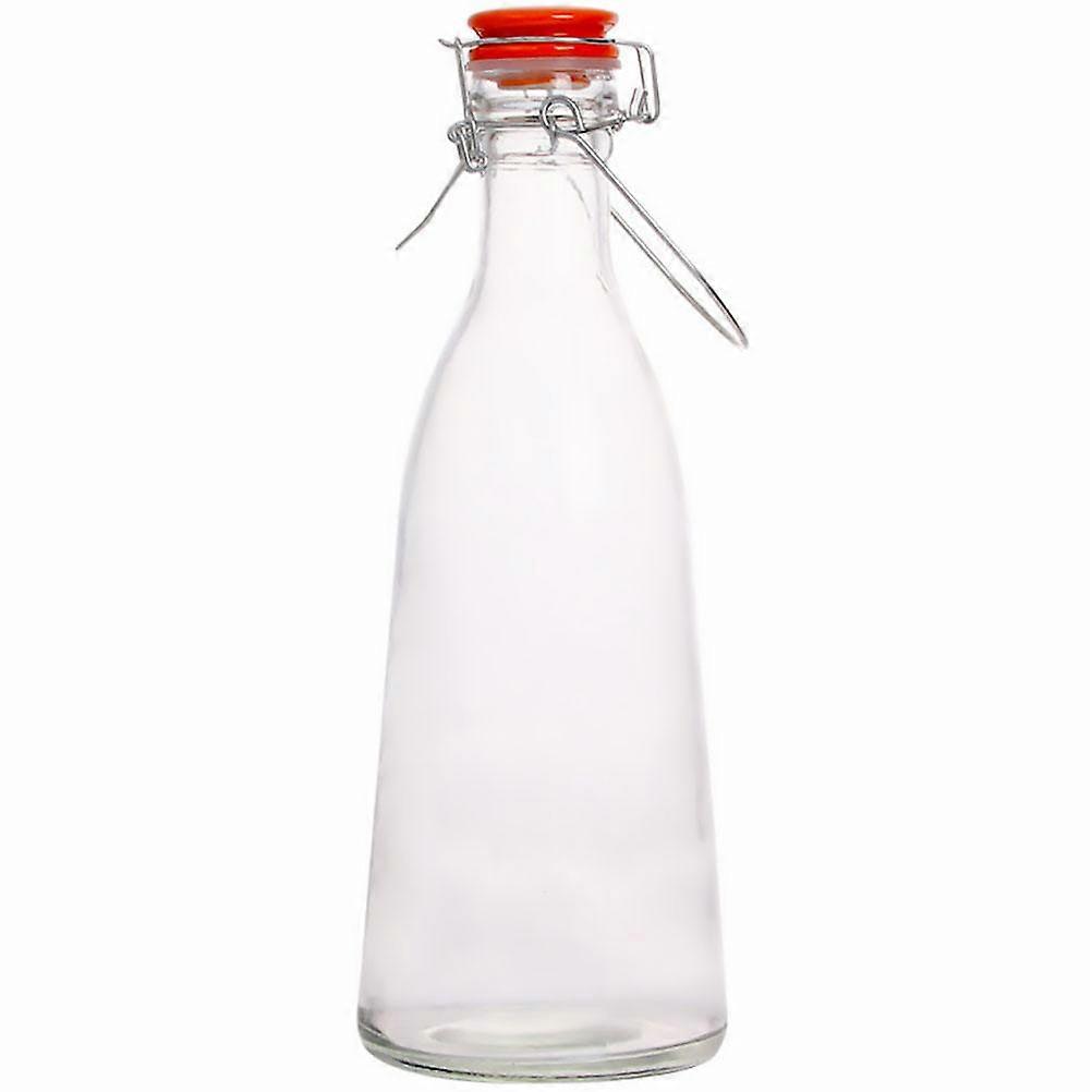 Glass Bottle Airtight Food Storage for Home Use with LeakProof Cover and Easy Carry Handle 1Pc