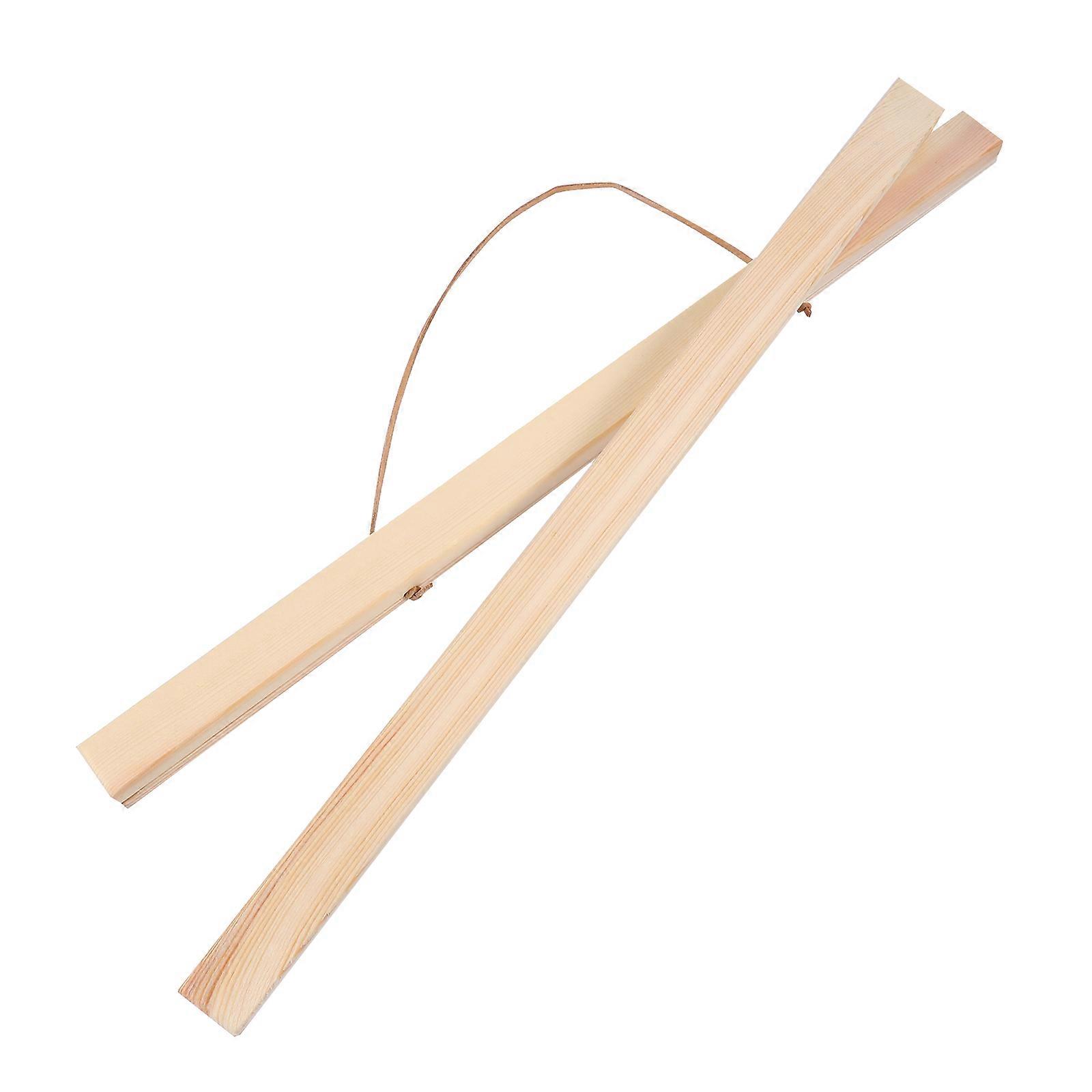 Wooden Magnet Painting Scroll Frame 2pcs Poster Hangers