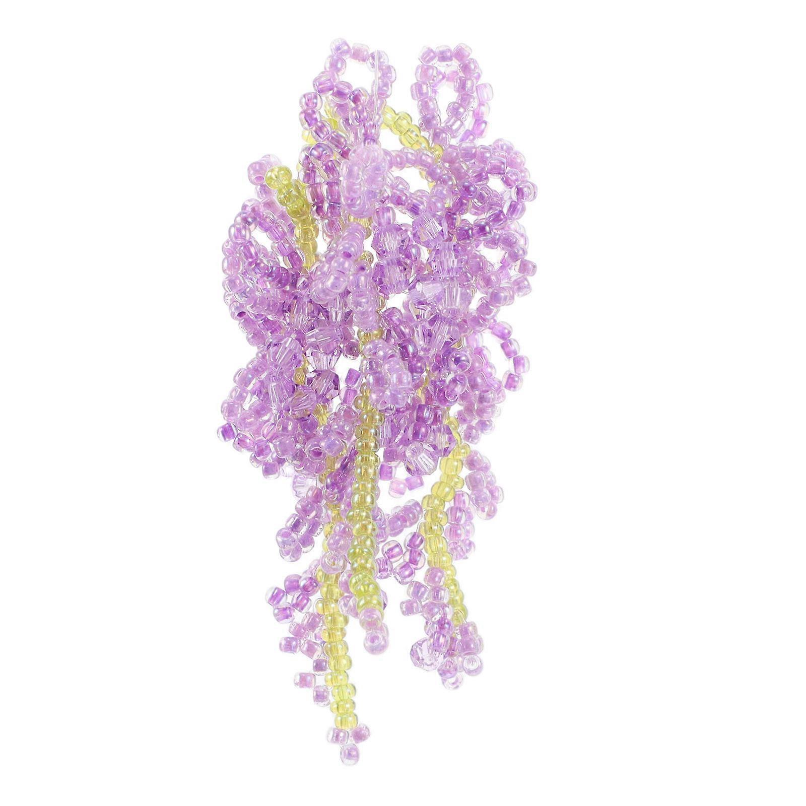 Diy Wisteria Flower Hair Clip Making Kit with Fade Resistant Crafted Embellishments for Unique Hair Accessories, Earrings, and Tassel Projects