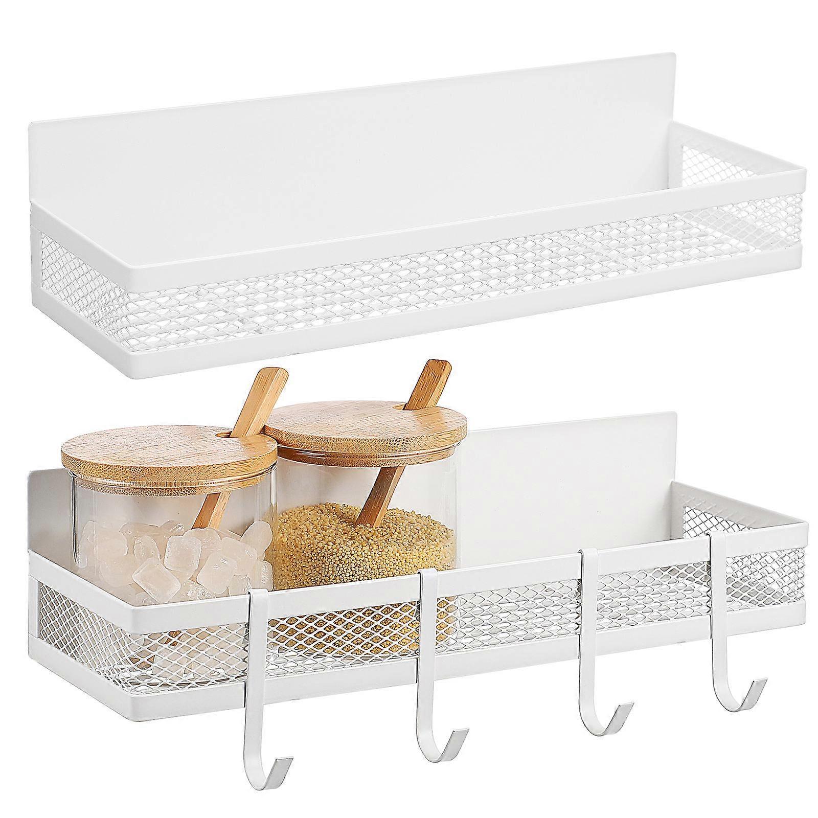 Magnetic Shelves For Bathroom And Kitchen Utility Rectangular 30.50X10.50X7.50CM 2Pcs