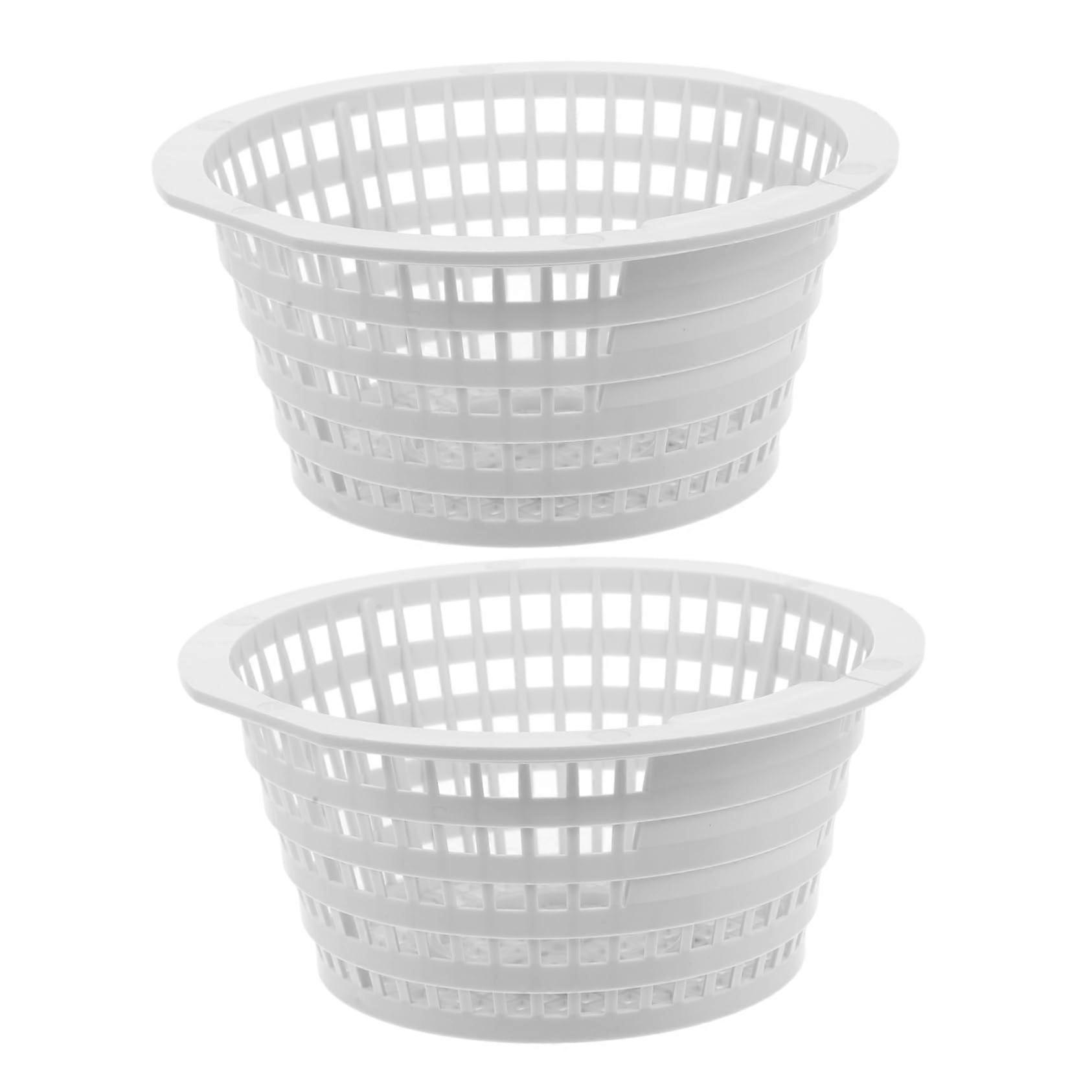 Pool Skimmer Filter Basket 2-Pack Robust Debris Filter Basket for Efficient Clear Water in Pools Easy to Clean