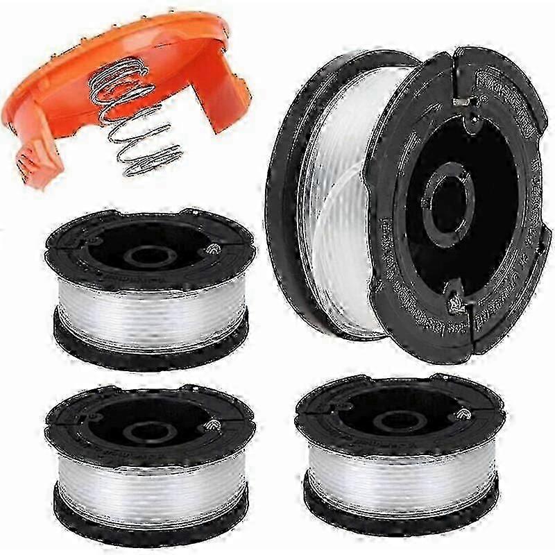 2025 Nylon Line Spool Black and Decker Trimmer Spare Parts A6481 A6485 AF-100 (Line Length 9.1m Diameter 1.65mm) (Black & Decker AF-100, 4pcs)