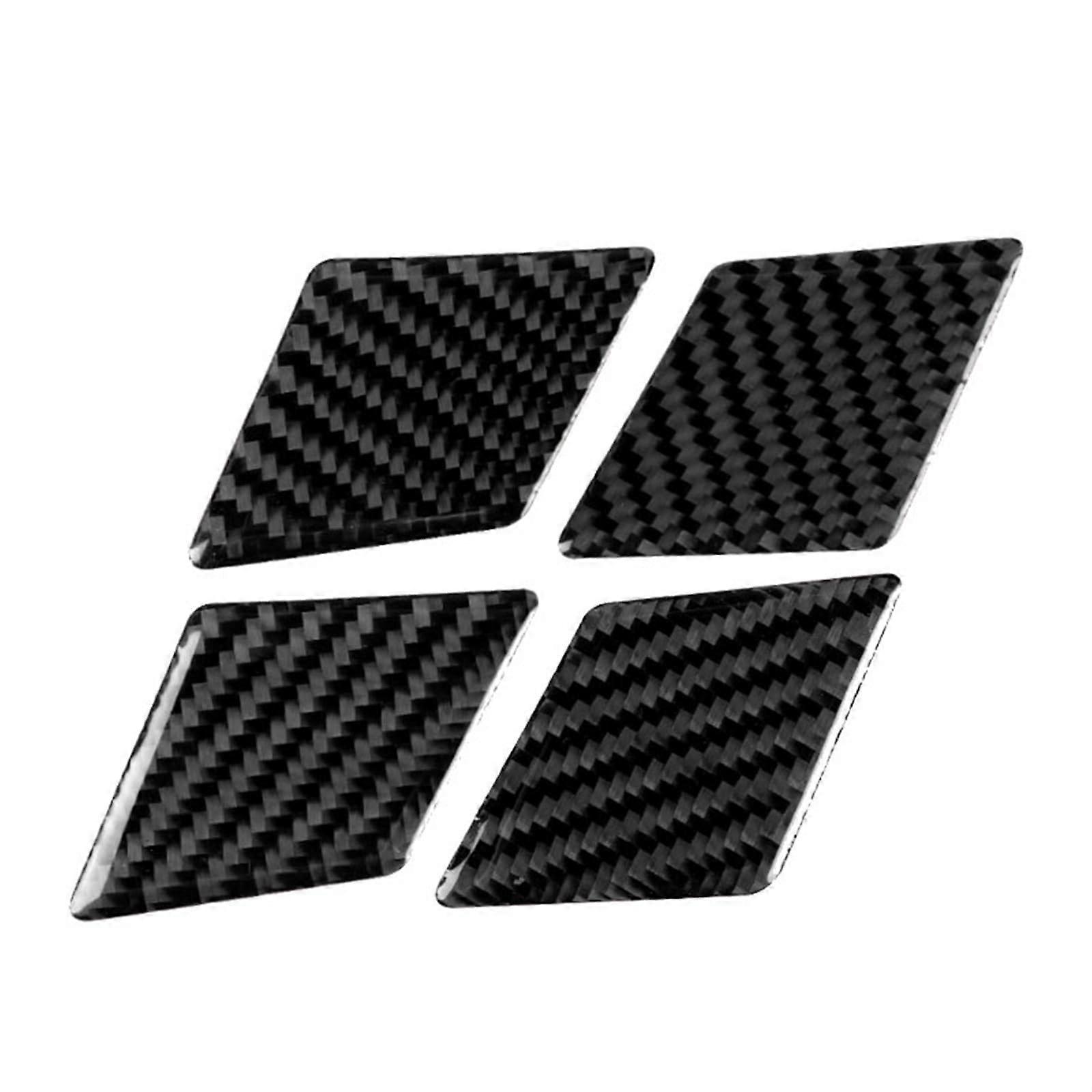 Griffabdeckung Real Carbon Fiber 4 Stück Auto Türgriff Schüssel Abdeckung Trim Kompatibel mit A4 B8 Q5 A5 2010-2015