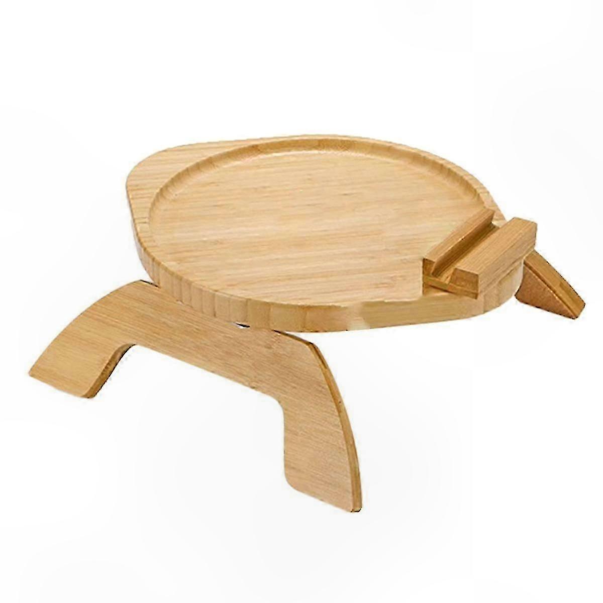 Adjustable Couch Arm Tray for Eating and Organizing - Rotating Sofa Armrest Table