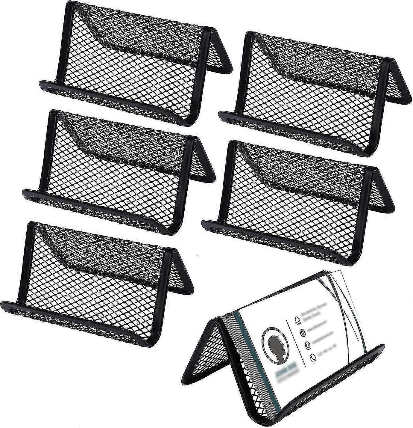 For Metal Mesh Business Card Holder Durable Business Card Stand Metal Mesh Business Card Stand Portable