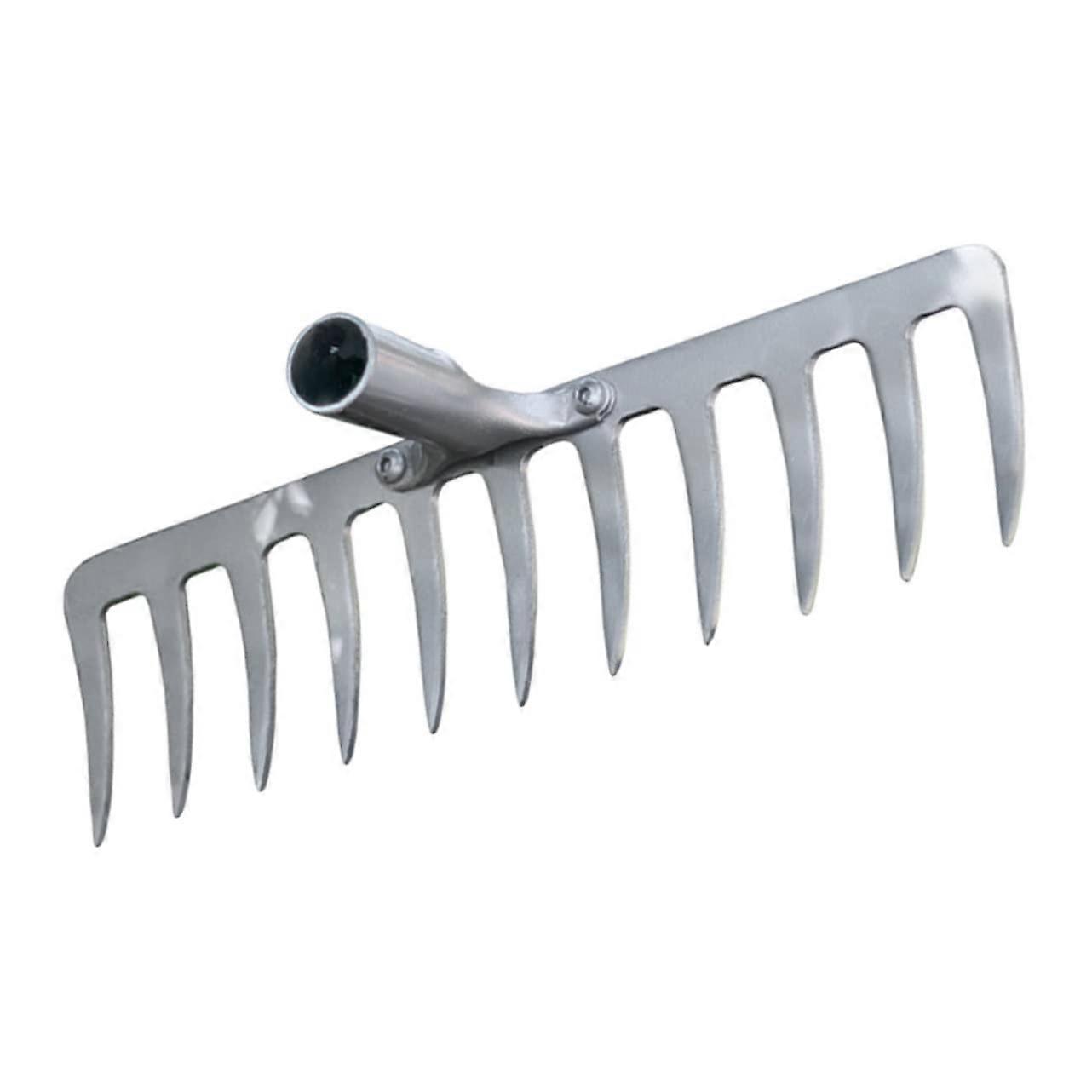 Agricultural Rake with Sturdy Tines for Effective Soil Loosening, Durable Garden Tool for Weeding and Cultivation