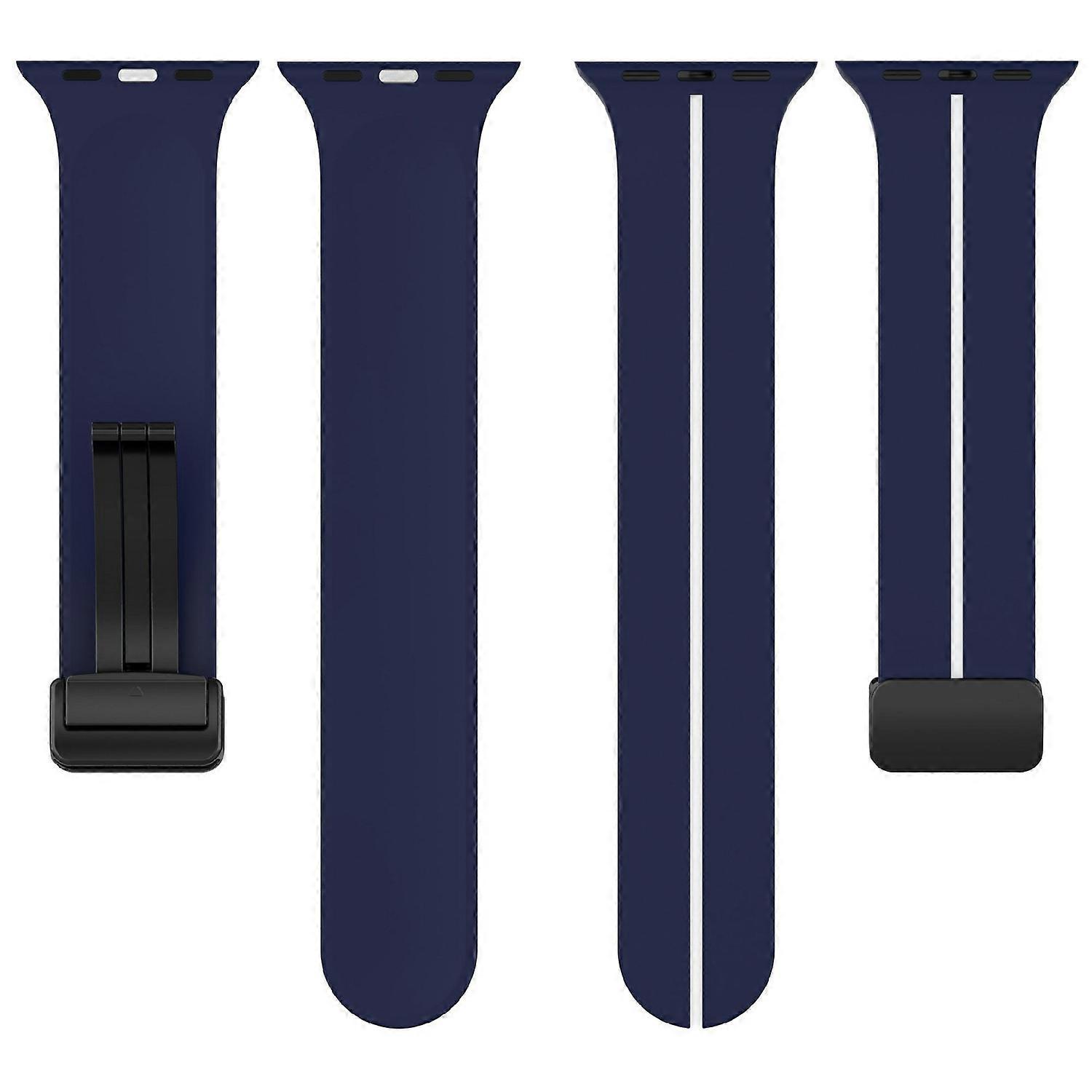 KALEBOL Magnetic Silicone Strap for Apple Watch Series 10 Ultra 9 8 7 SE 6 5 4 3 2 1 46mm 49mm