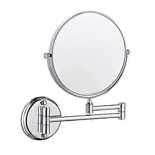 Makeup Mirror, 8 Inch Double Sided Rotating Wall Mirror, Extendable Folding 3X/1X Magnification Ref: 6186