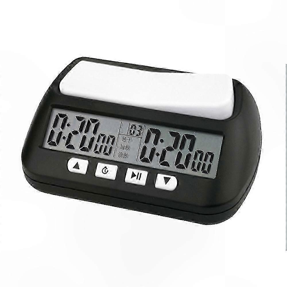 Electronic Chess Timer for Board Games, Compact Competition Countdown Clock with Count Up Feature