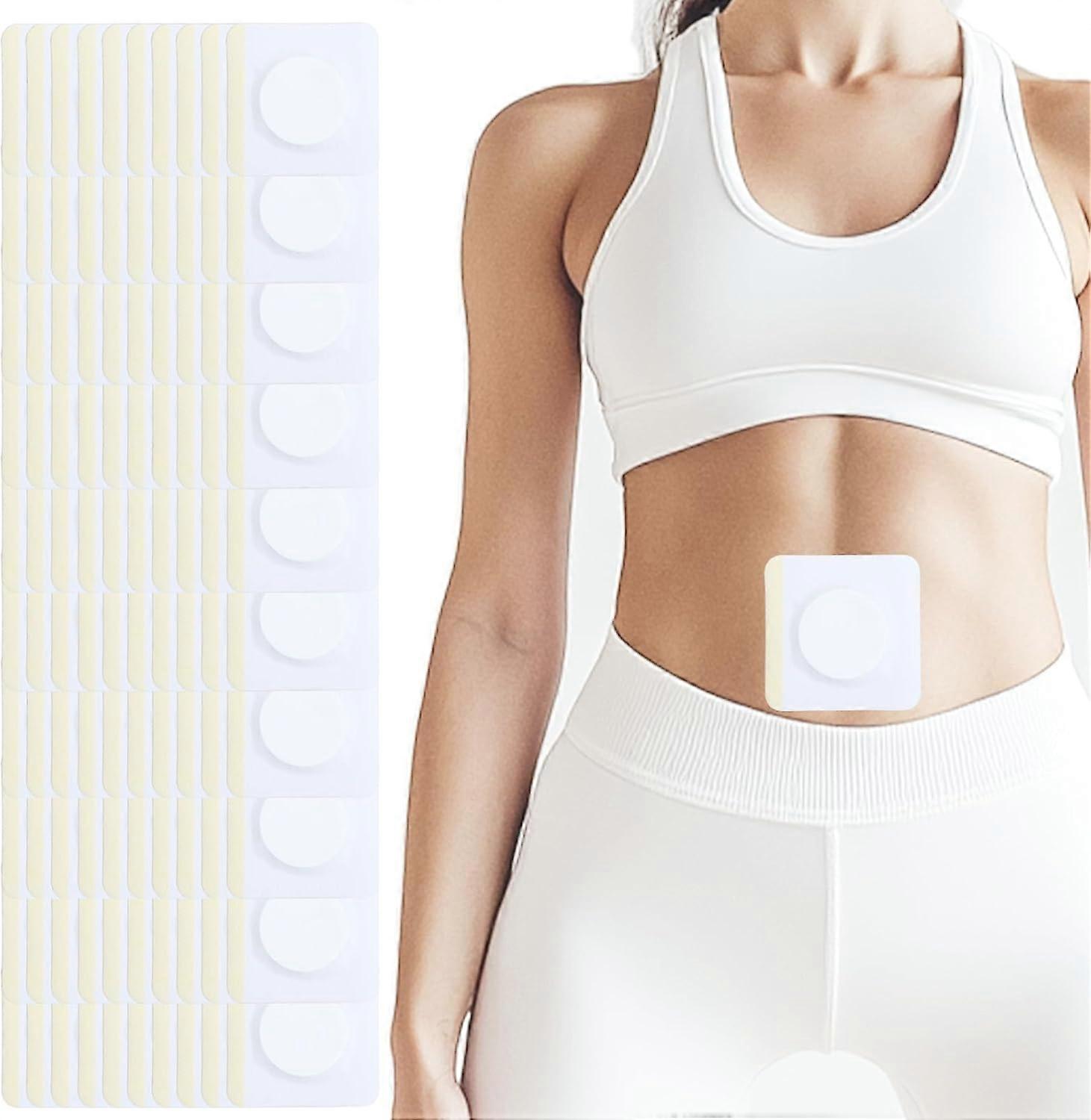 100 Count Castor Oil Pack Wrap Patches for Belly Button - Self-Adhesive & Disposable, 3.5 Inch Large Leak-Proof Design | No Mess, No Wash, Highly Ab