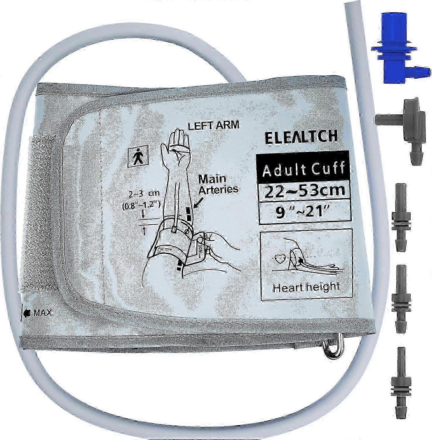 Extra Large Cuff Compatible with Omron BP Monitor - 22-53CM Grey