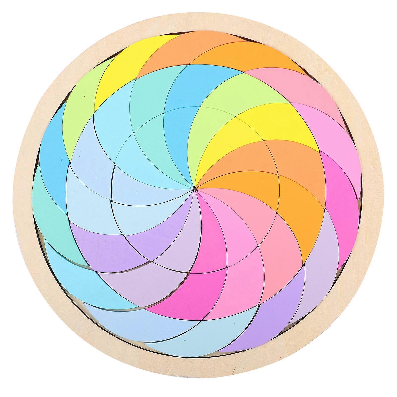 It looks like you're describing a product listing or title for a **geometric shape puzzle** aimed at children. Here's a refined and professional
