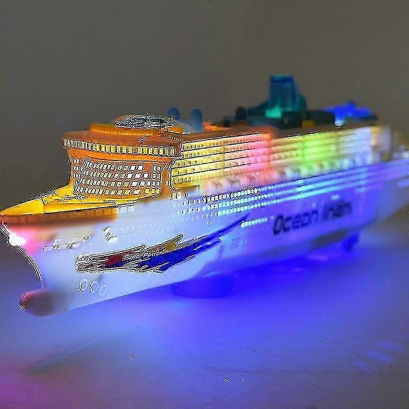 Lar-Scale Kreuzfahrtschiff Kreuzfahrtschiff Legierung Spielzeugschiff Sound und Passagierschiff