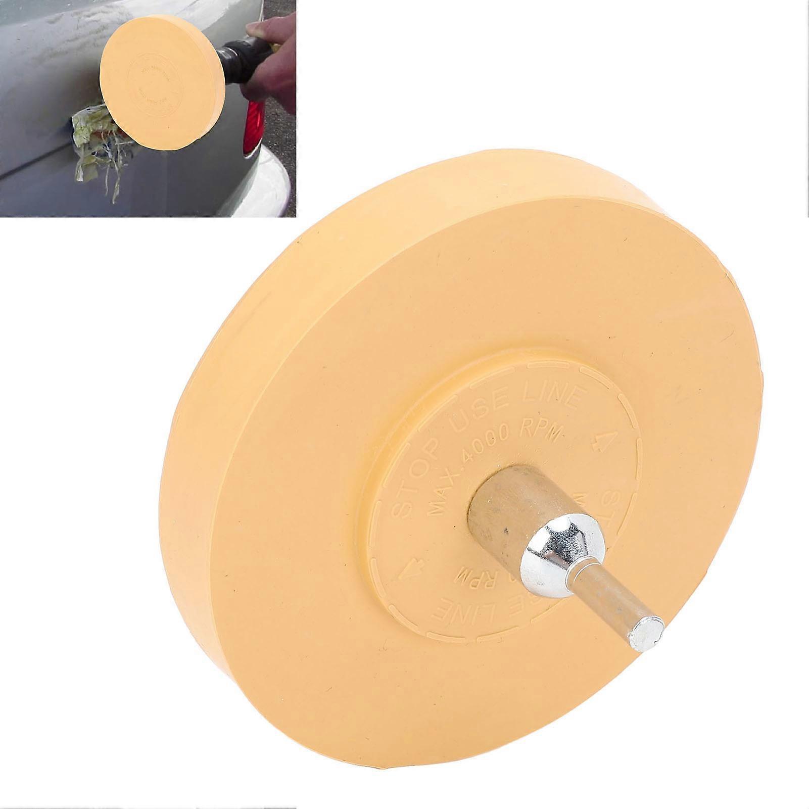 4in Rubber Decal Eraser Wheel Car Adhesive Remover Fast Control