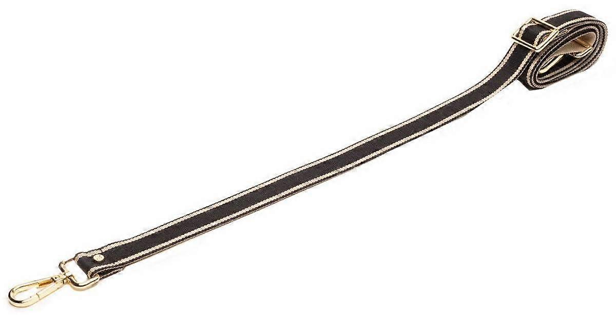 Elie Beaumont Messenger Strap - Black/Cream