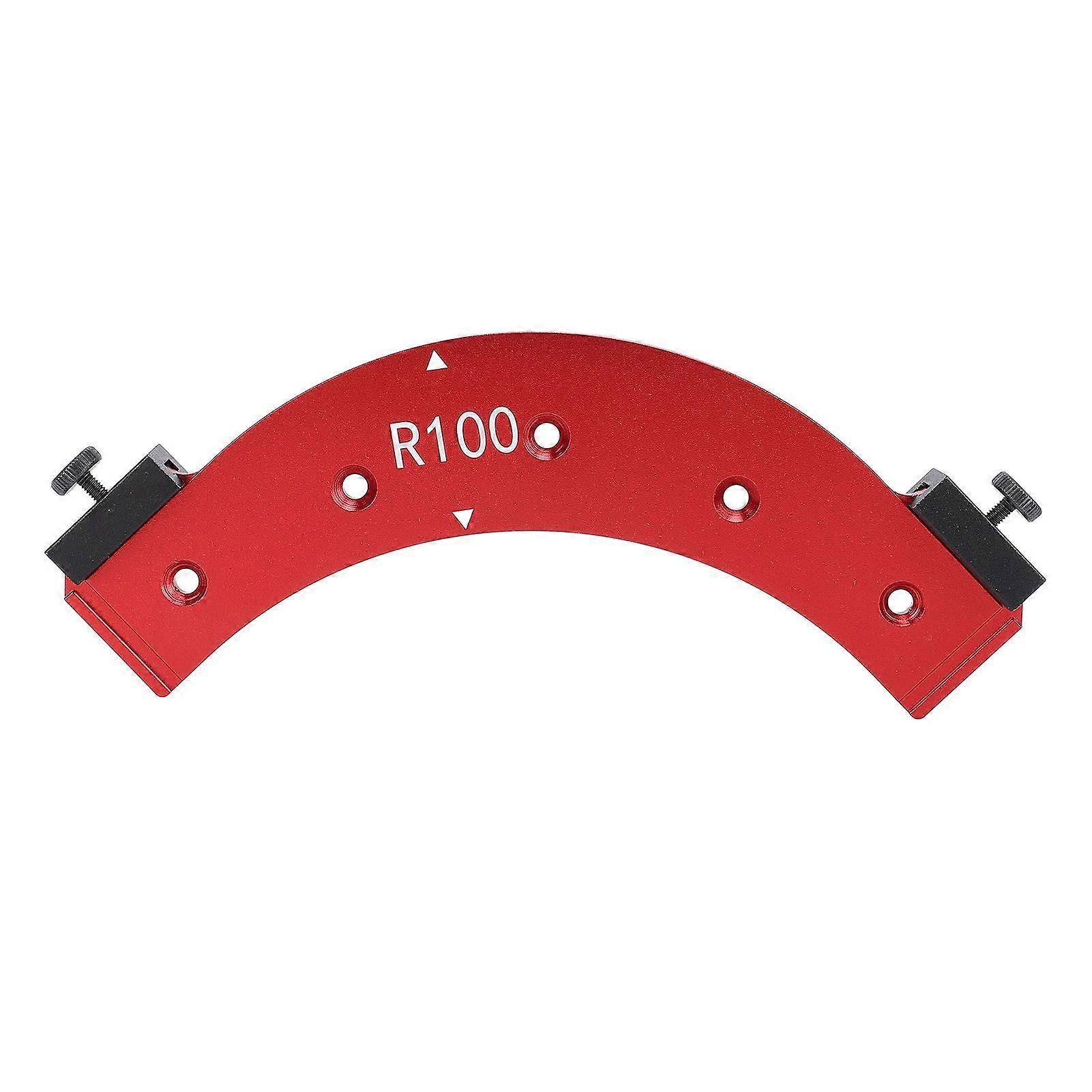 R100 Rounded Arc Chamfer Template Inner and Outer Corner Chamfer Jig for Cabinet Trimming Woodworking Projects