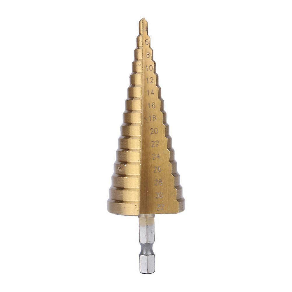 High Quality Titanium HSS Large Step Cone Drill Bit Hole Cutter Tool 4-32mm