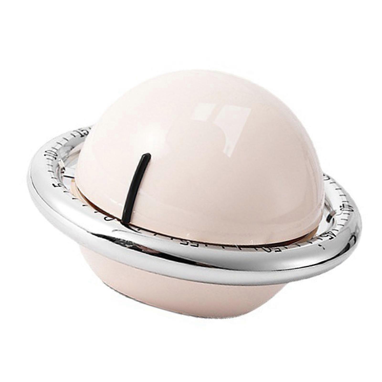 Mechanical Kitchen Timer Beige Compact ABS 104g Easy Use