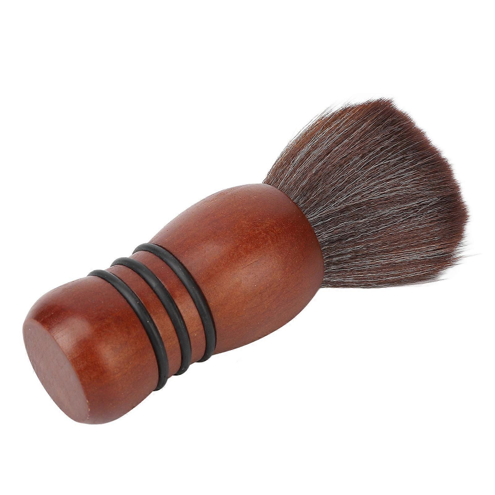 Cou Duster brosse doux nylon cheveux balayage 1pc outil de poignée en bois