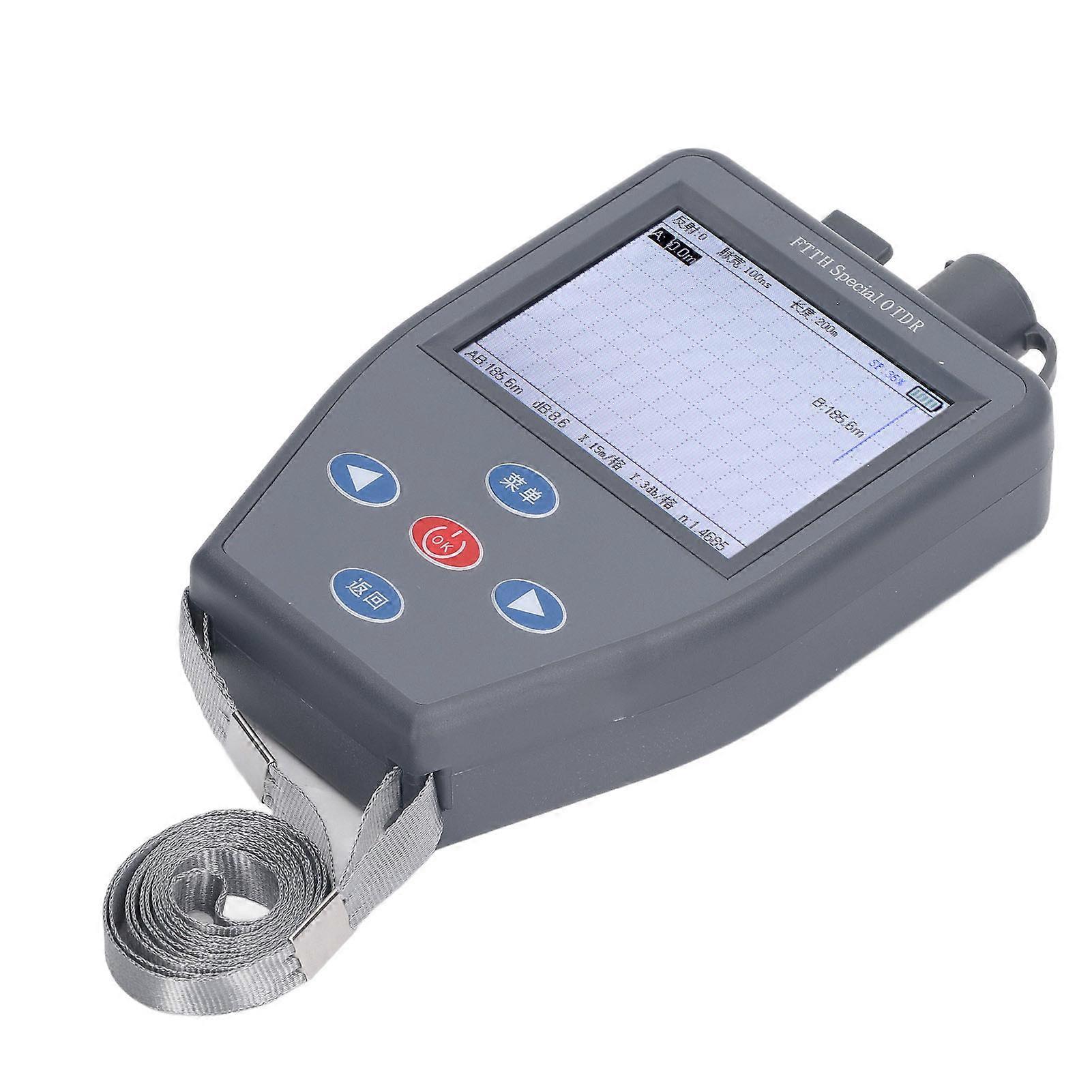 בודק סיבים LCD OTDR מד כוח VFL 1310-1625nm 4000mAh תקע ארה"ב