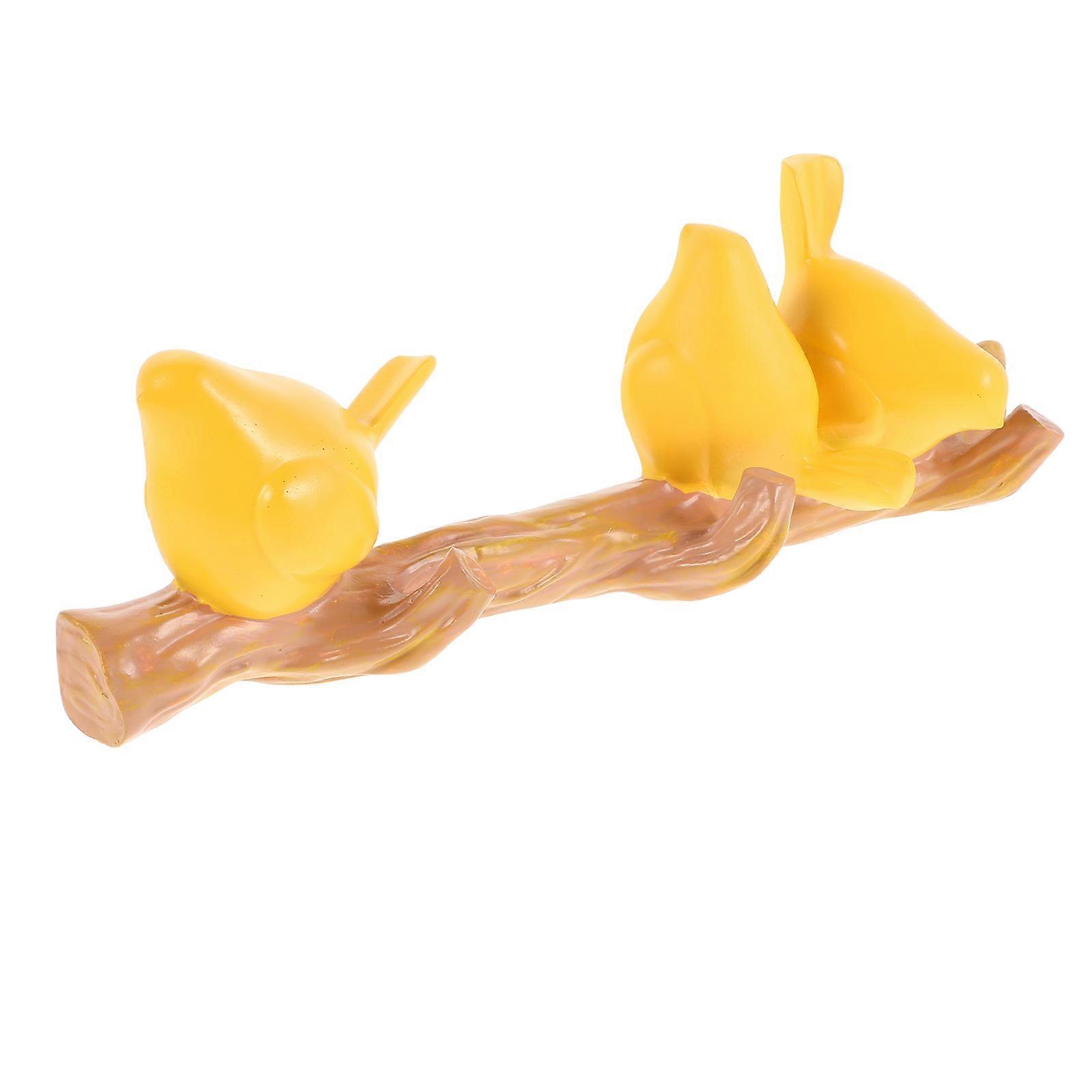 Small Bird Wall Hook Resin Coat Hanger for Home Entryway
