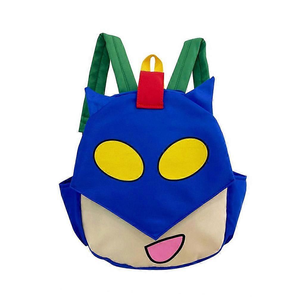 Superman Kids Backpack Lightweight Ergonomic School Bag For Boys With Fun Changing Face Design Multi Compartment For Snacks And Toys