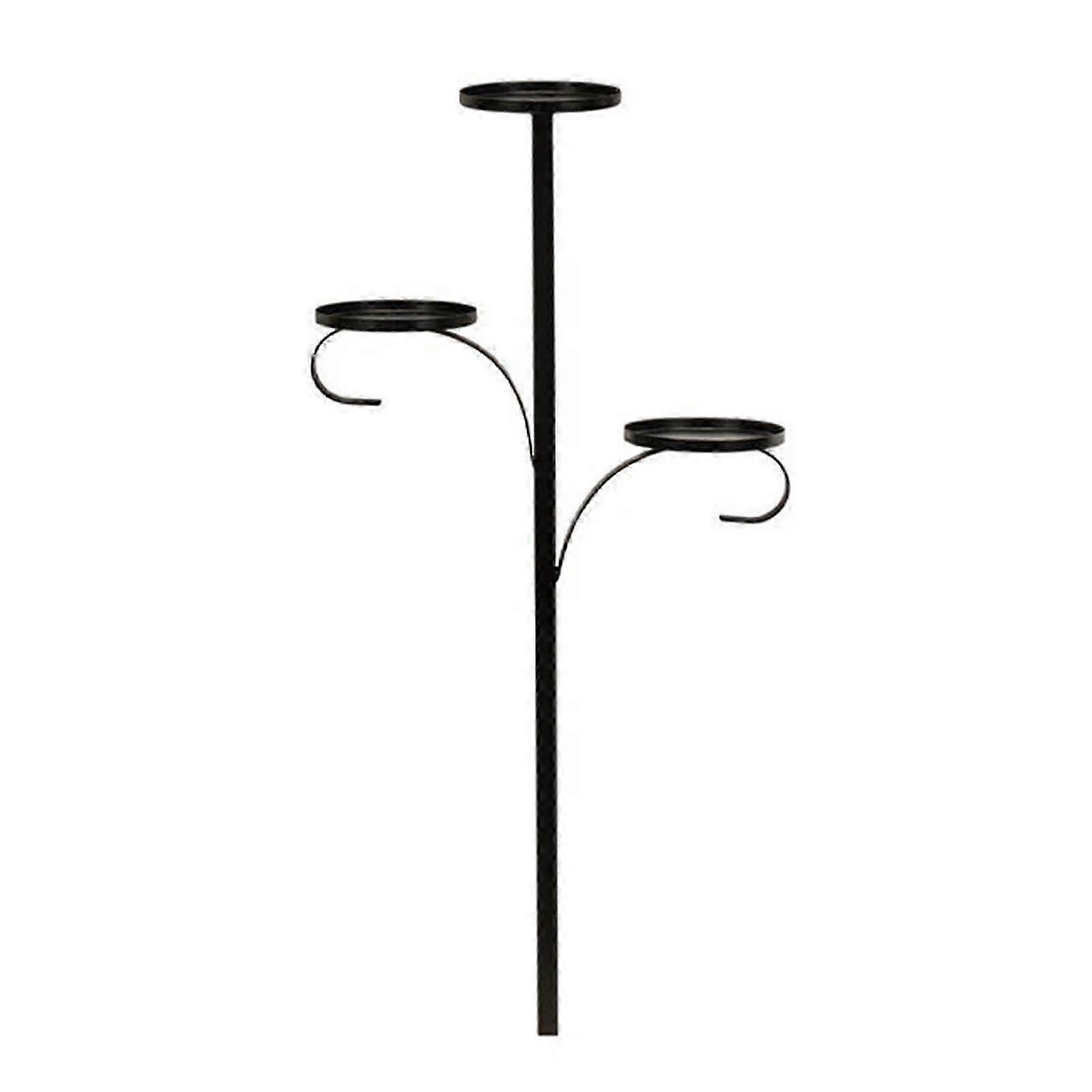 Unique Black Candelabra Shelf, Unique Black Christmas Tree Stand With 3 Levels, For Bedroom Decoration