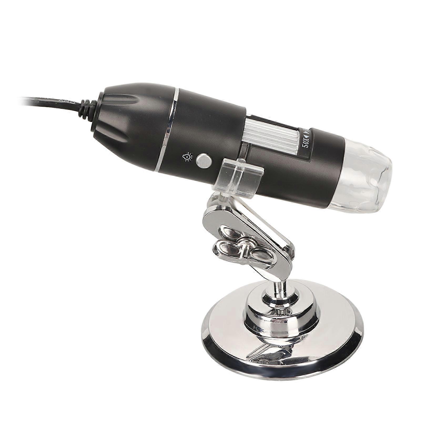 Digital Microscope 50X‑1600X Portable Pocket Handheld USB Microscopes with 8 LED for Windows 
