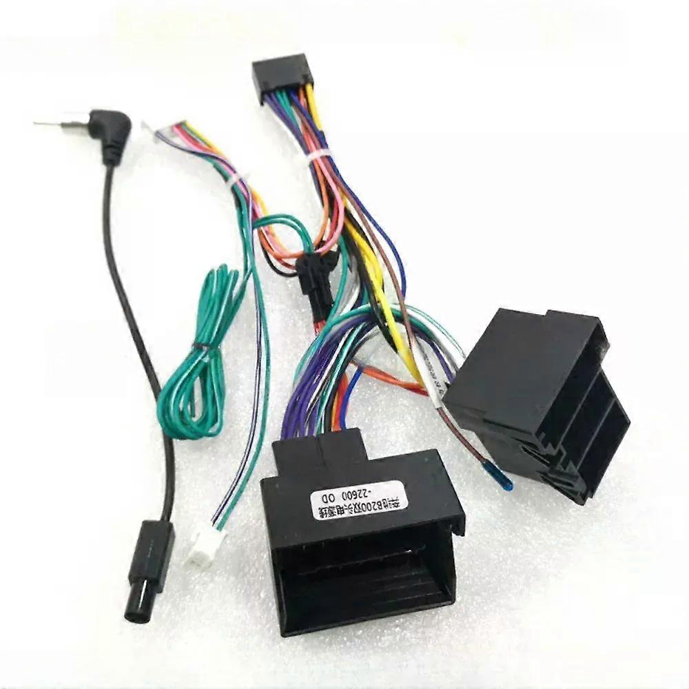 16 Pin Car Wire Harness Adapter Canbus Box Decoder For Benz B200 /W203/W209 2004-2012 Android 2 Din GPS Radio Power Cable