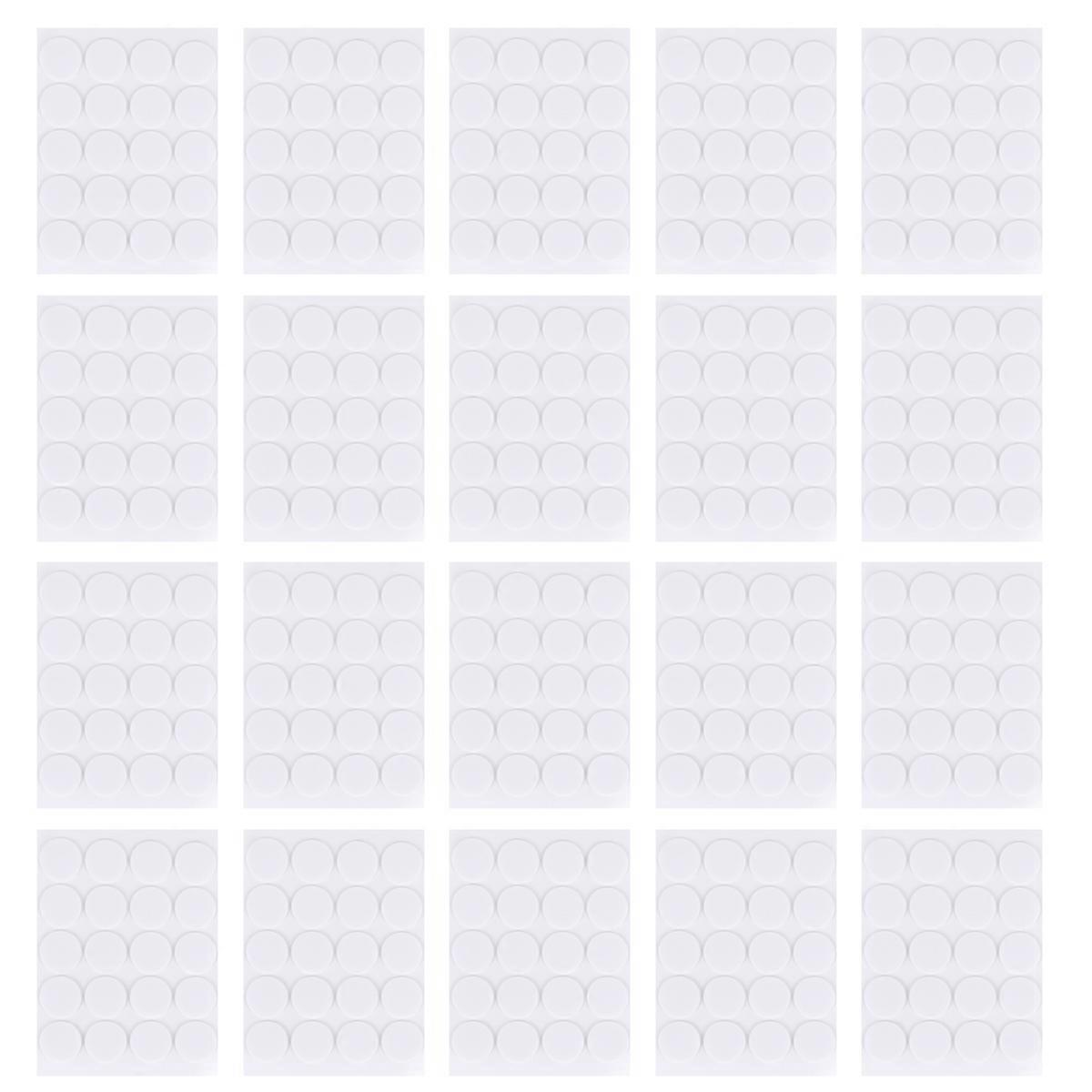 20 Sheets Total 400pcs Double Sided Adhesive Candle Wick Stickers for DIY Candle Making