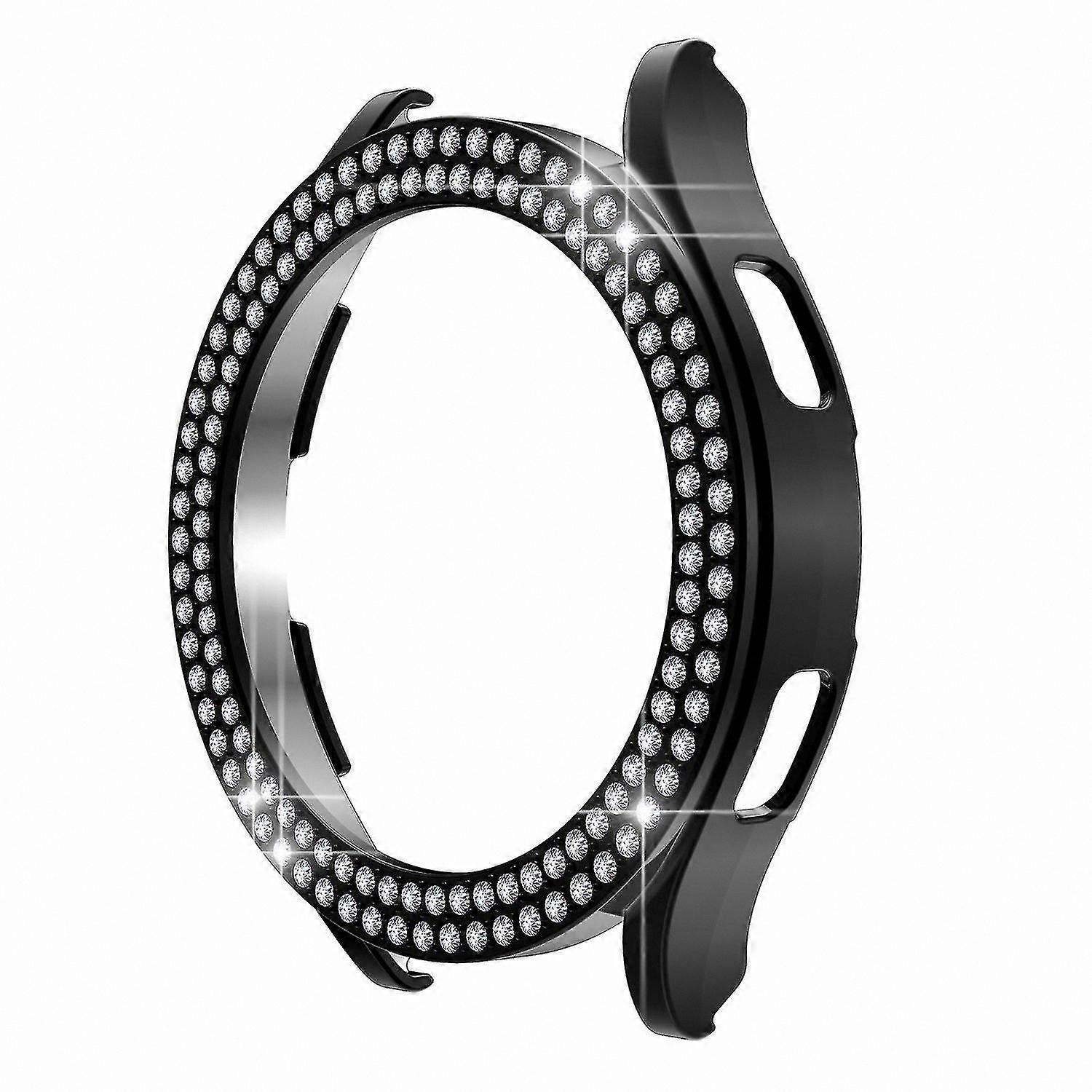 Double Row Rhinestone Decor PC Protective Case for 40mm Smartwatch Half Cover