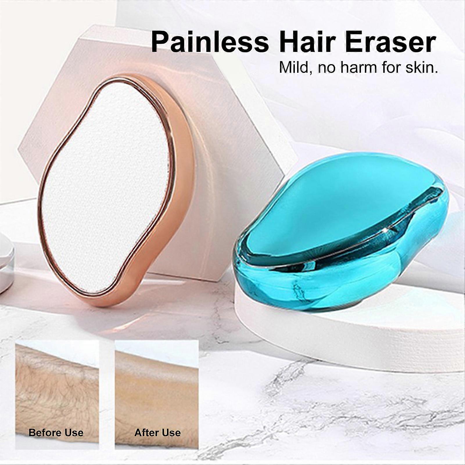Painless Hair Eraser Portable Manual Hair Removal Skin Exfoliator Tool for Body Any Part