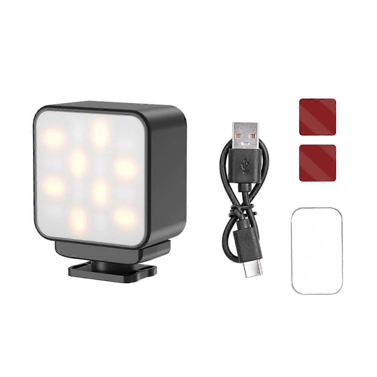 Led Video Light Camera Fill Lights Rechargeable Fill Lamp Portable Photography Lighting for 3 Action 5Pro,A