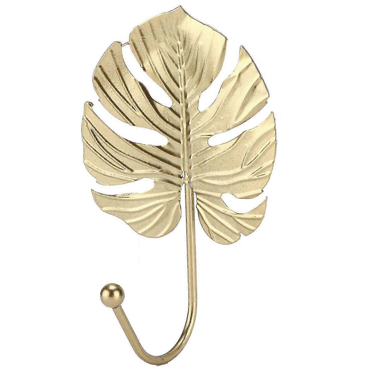 2025 Latest Model Metal Hook Creative Mini Hanger Golden LeafShaped