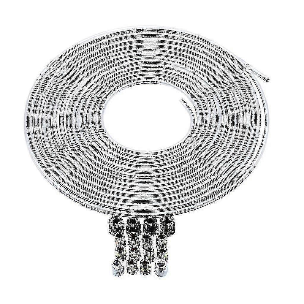 סט סלילי קו בלם 25ft 3/16 אינץ' - צינורות ואביזרי מתכת עמידים