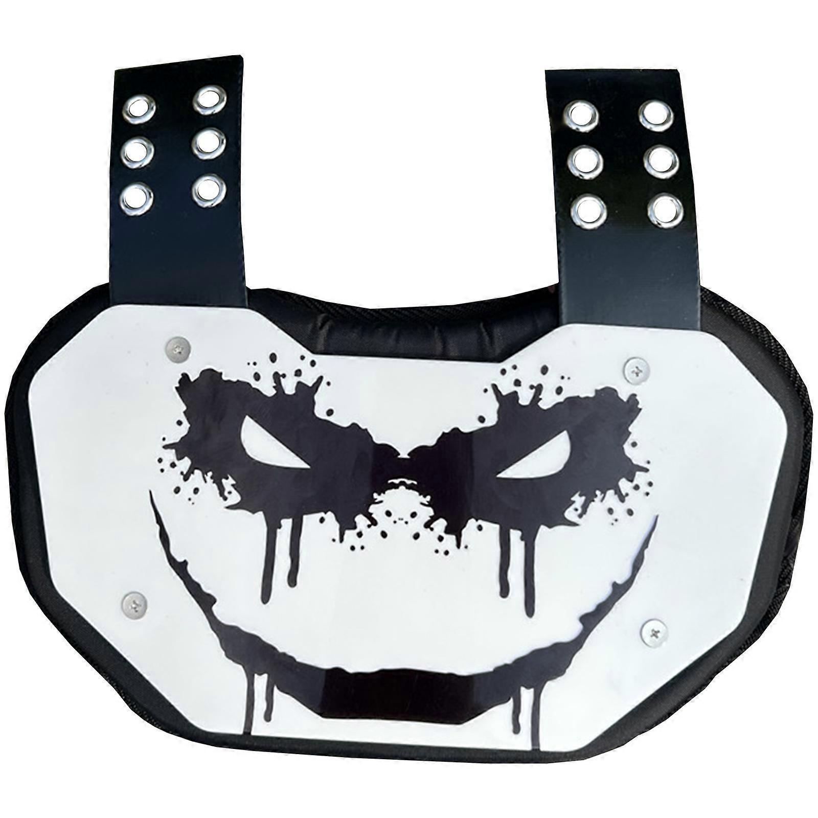 Flexible Football Back Shield Small Size Contoured Shape Moisture Wicking Mobilities Full Coverage Protecting For Player Multicolor