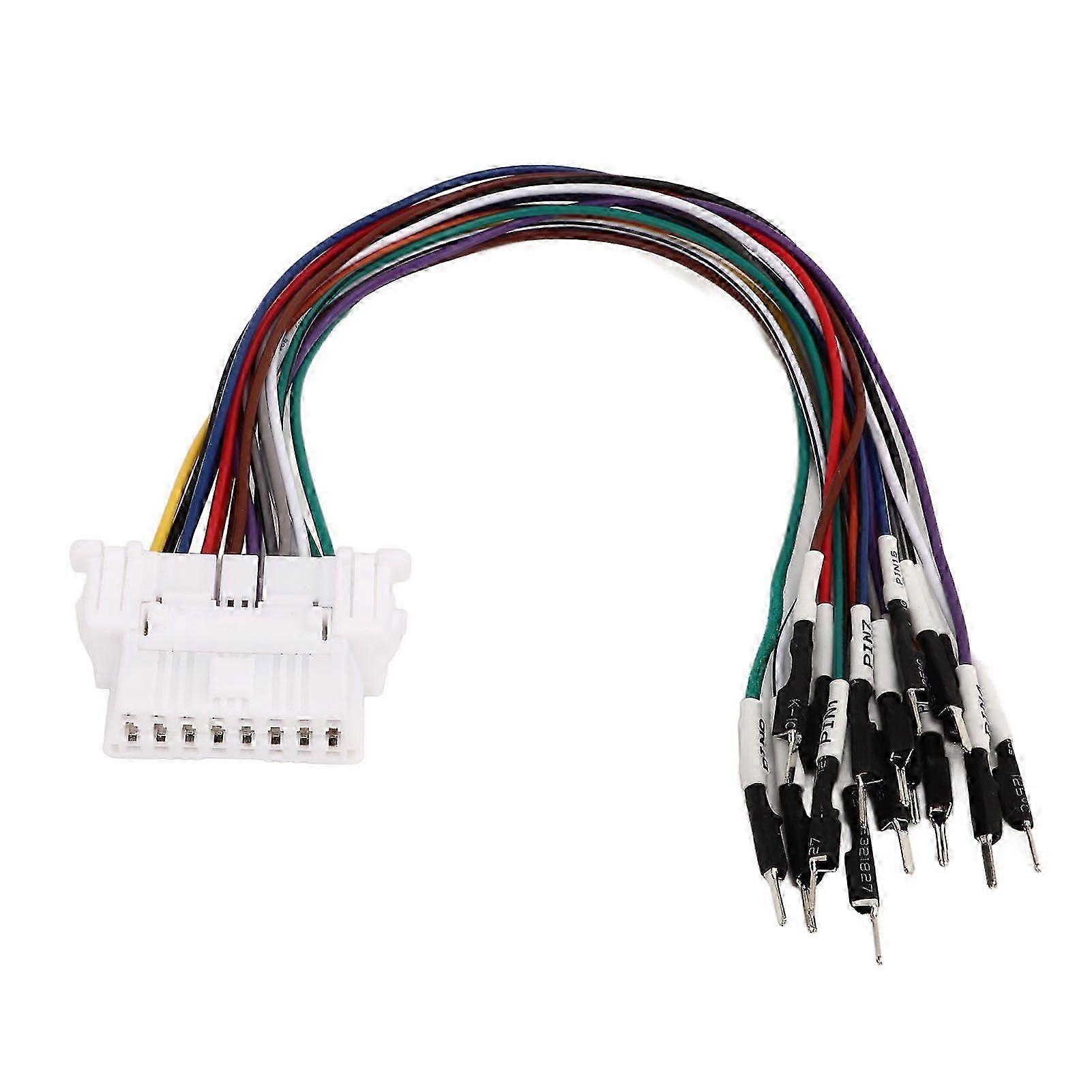 16 pin OBD2 diagnostic jumper adapter cable for code removal