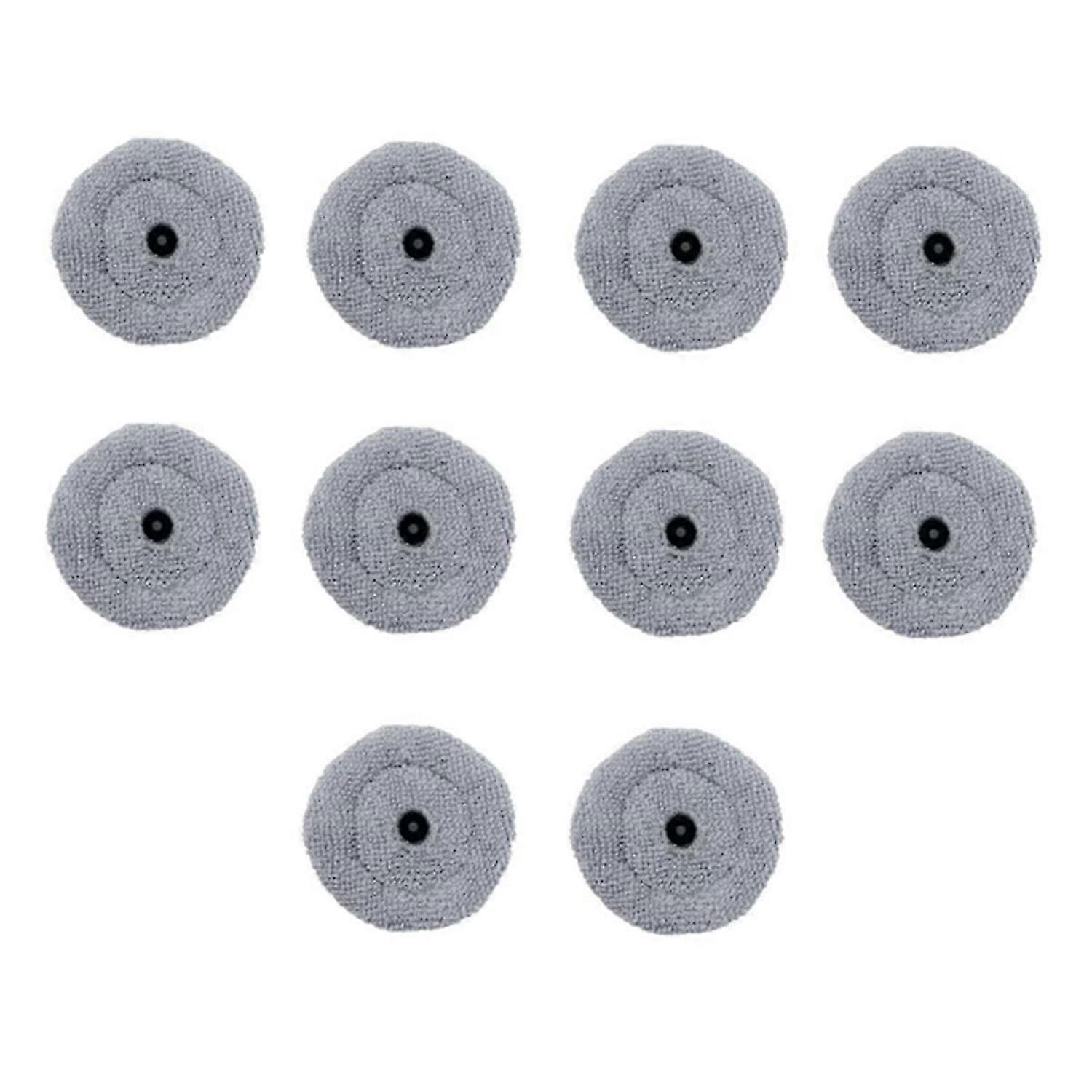 10PC Round Mop Cloths For Roborock S8 MaxV Ultra Robot Vacuum Cleaner