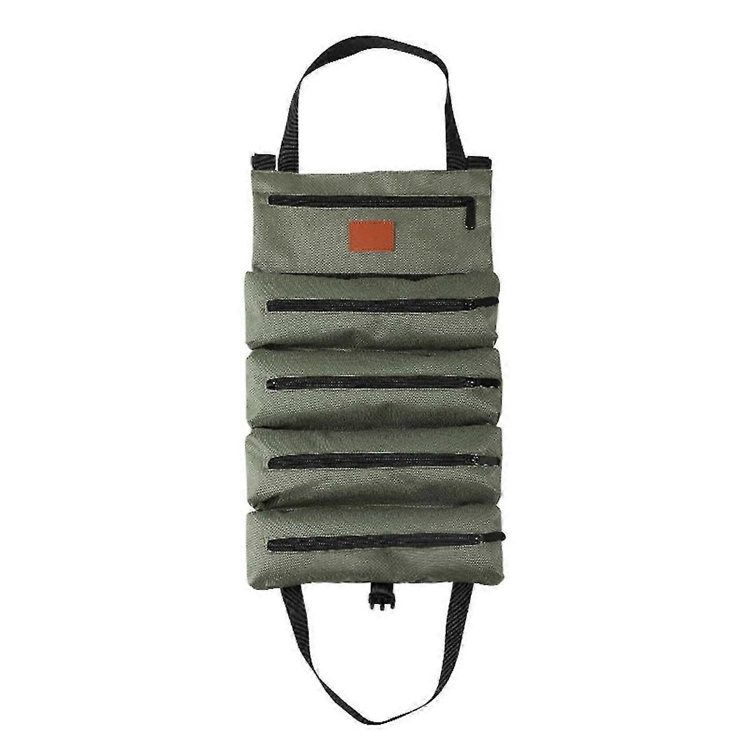 Tool Roll,Multi-Purpose Roll Up Tool Bag,Wrench Roll,Tool Organizer Bucket,Car Wrap Roll Storage Case