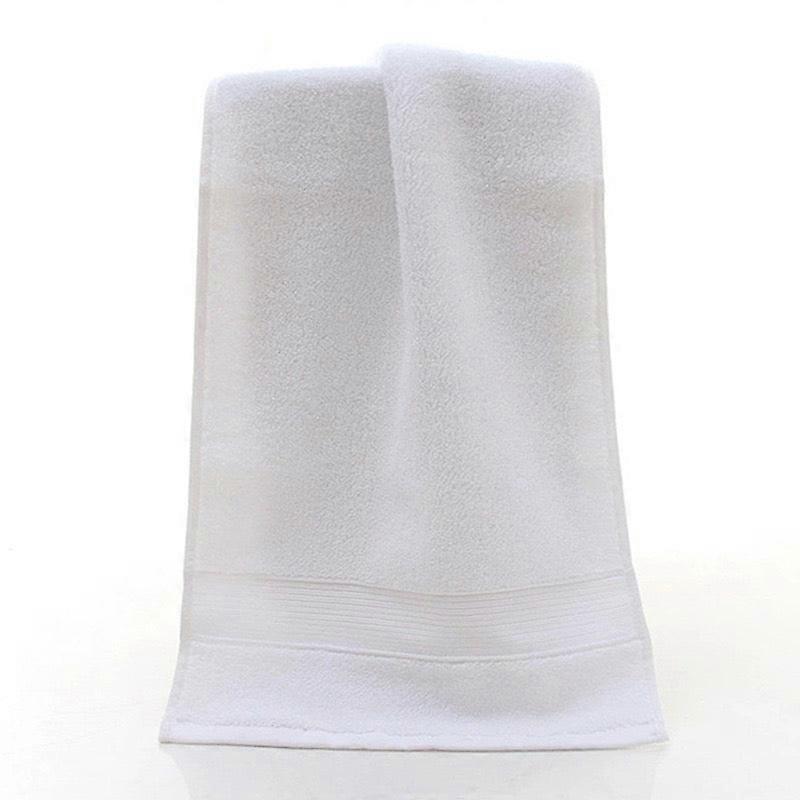 Pack Of 5 White Towels, 100% Cotton, Lighter, Quicker To Dry, Super Soft And Absorbent, For Bathroom, Kitchen