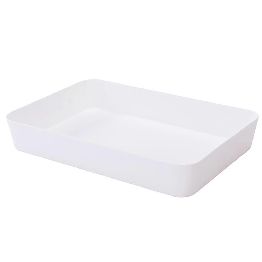 Drawer Separated Storage Box Kitchen Tableware Small Box Rectangular Plastic Desktop Cosmetics Organizer