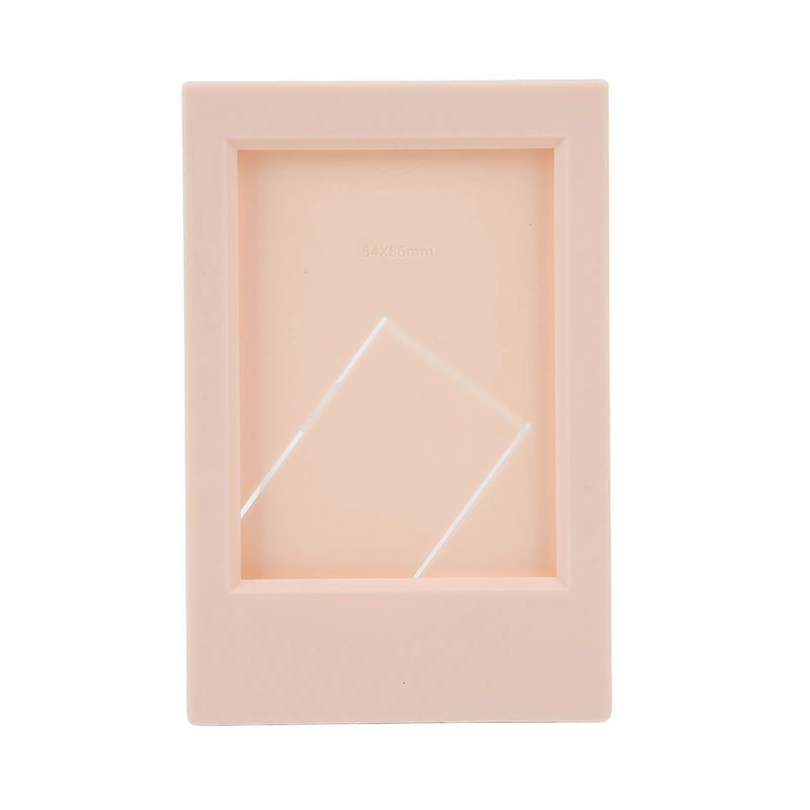 Photo Frame Plastic Rectangle Desktop Classical Stand Picture Frame for Fujifilm for Instax Mini 3in Photos Sakura Pink
