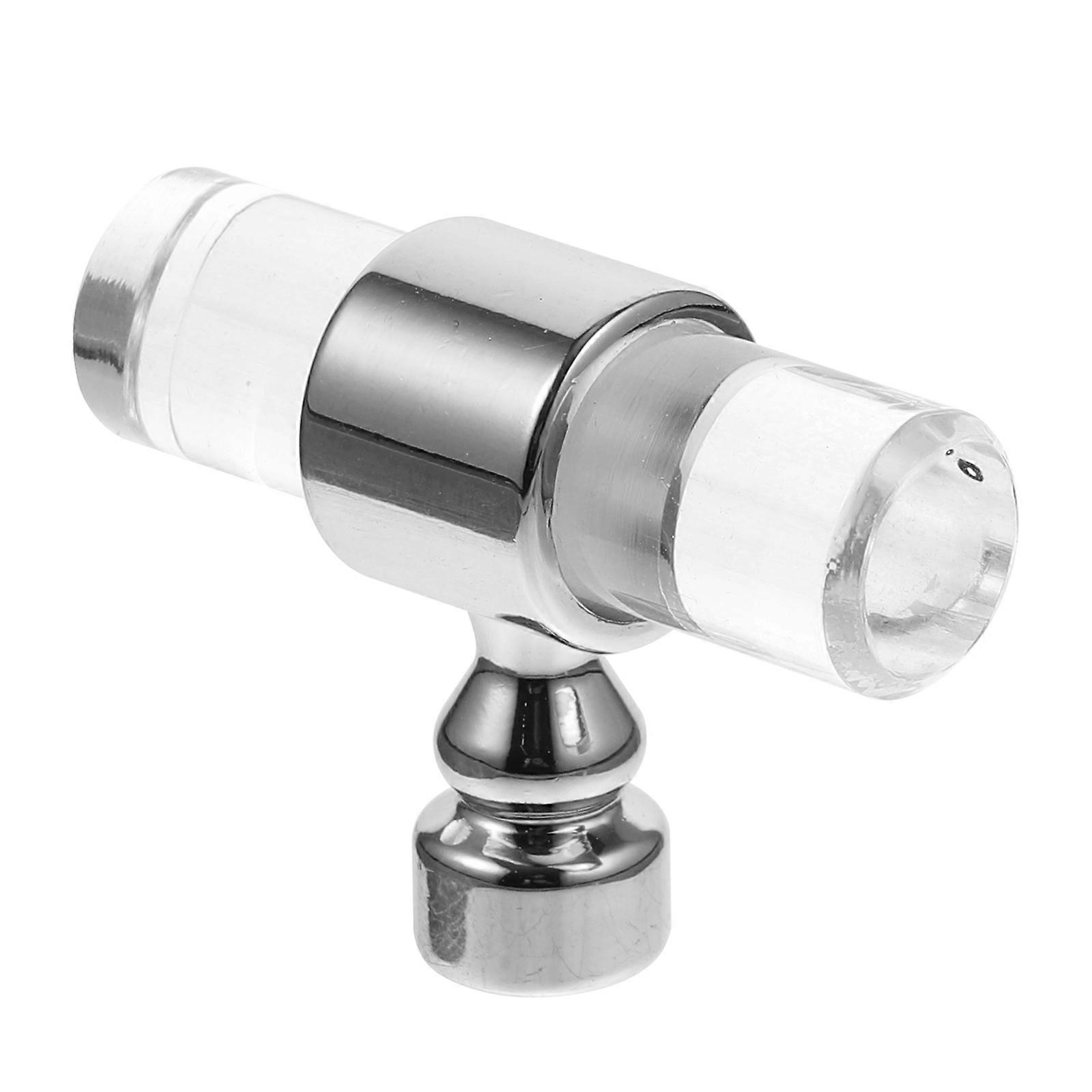 Furniture Handles Acrylic Cabinet Pull Handle for Home 5Pcs Silver Set