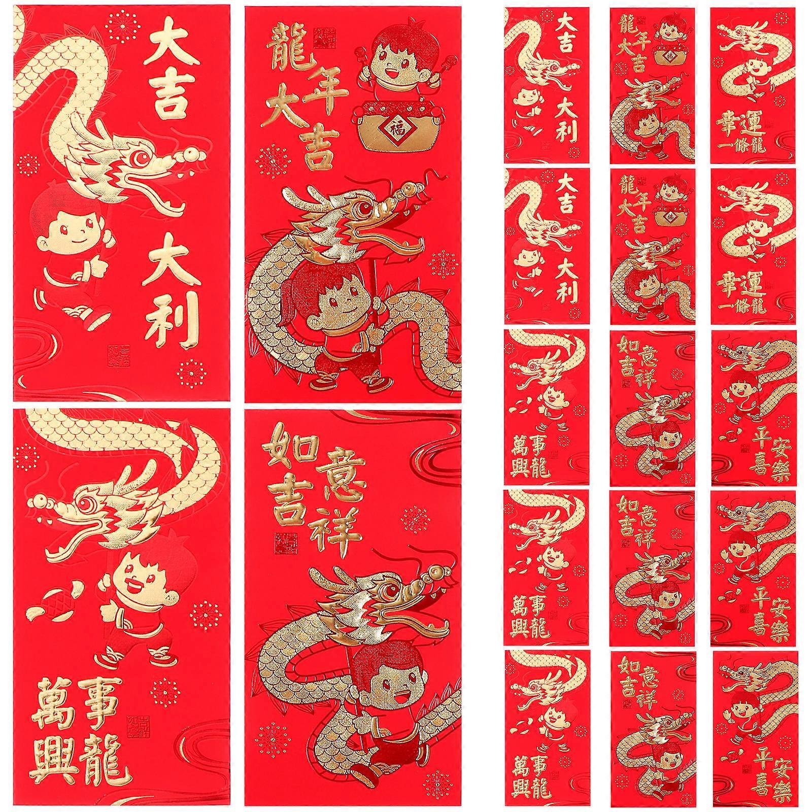 Chinese New Year Red Envelopes Paper Red Envelopes for Packing Use 150Pcs