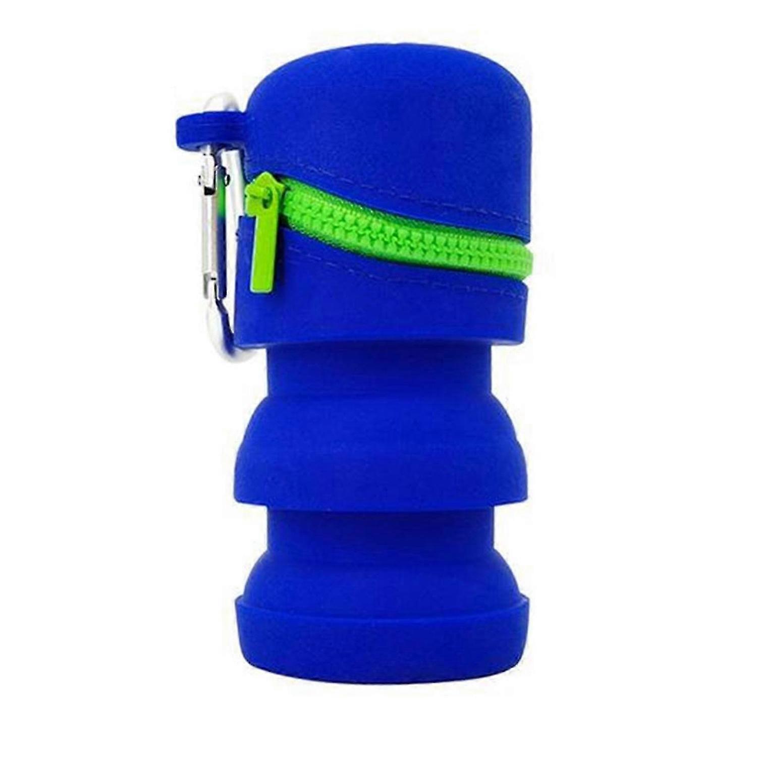 Fly Fishing Fly Box Foldable Silicone with Zipper Portable Multifunctional Trash Can with Hook Fishi