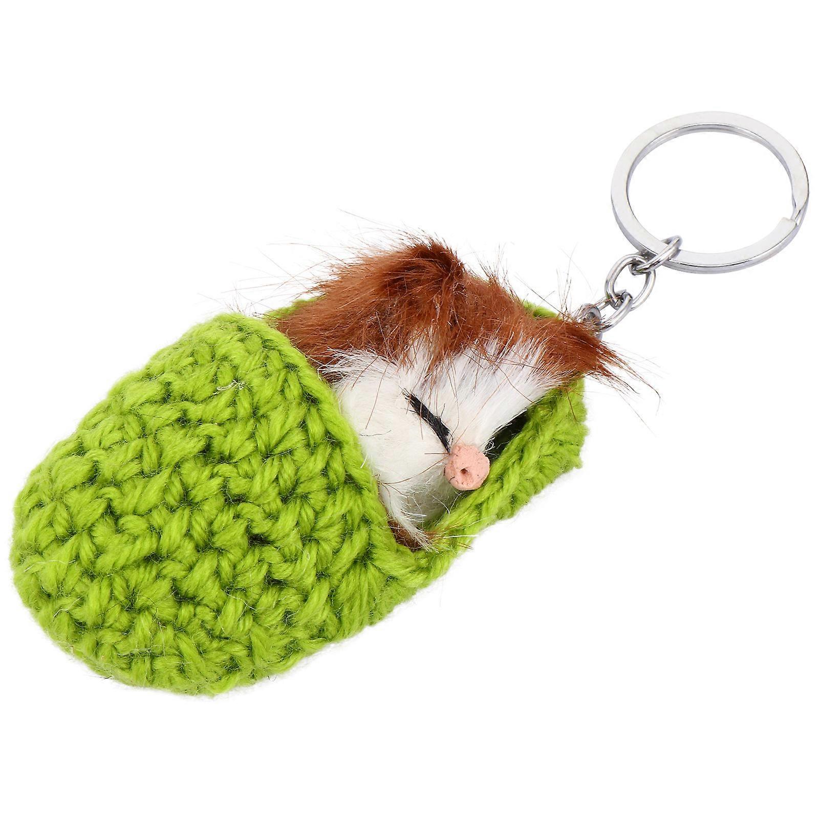 Sleeping Mouse Keychain Key Ring for Decoration with 1Pcs Lovely Pendant