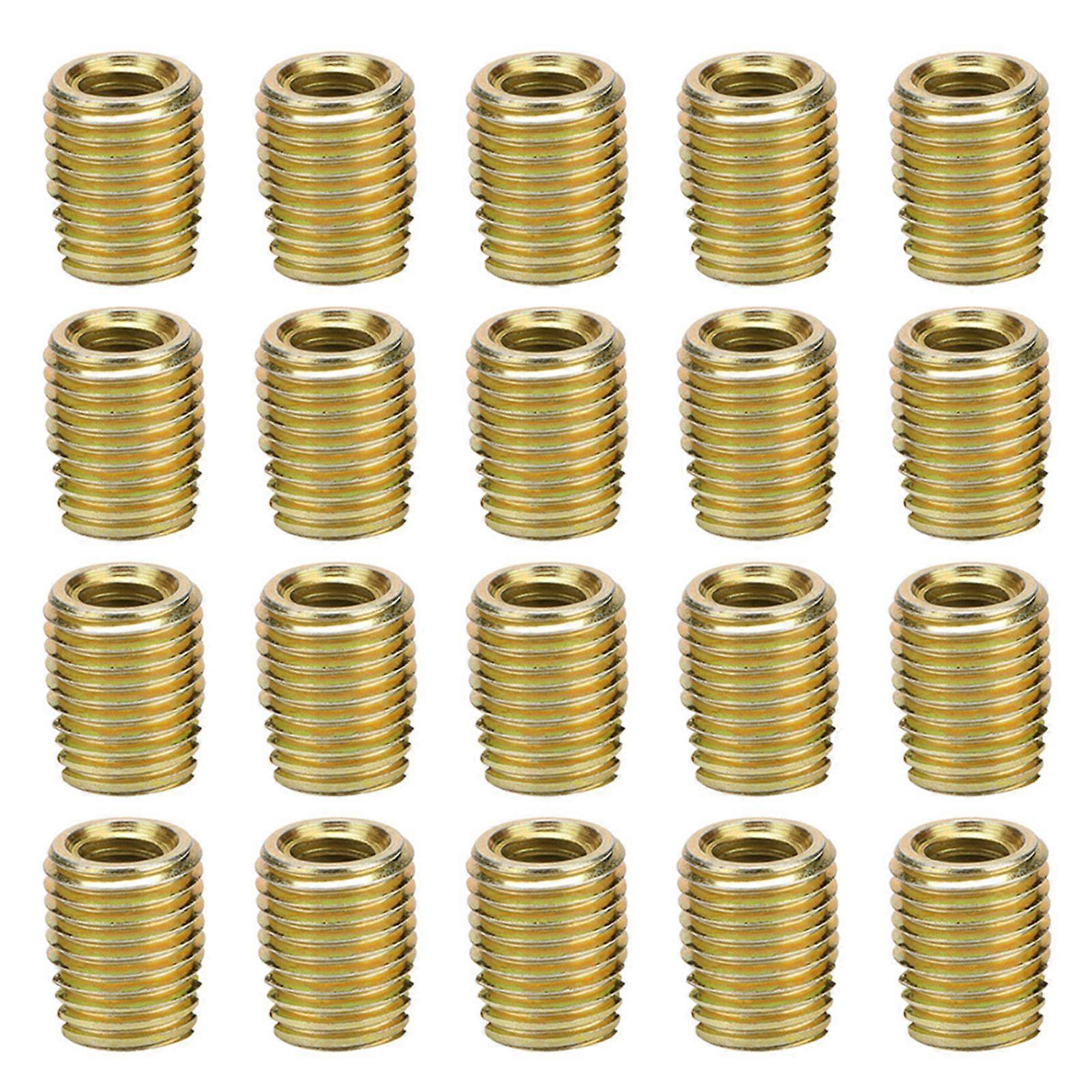20Pcs 302 Carbon Steel Self tapping Thread Insert Accessories(Inner M3*0.5 Outer M5*0.5)